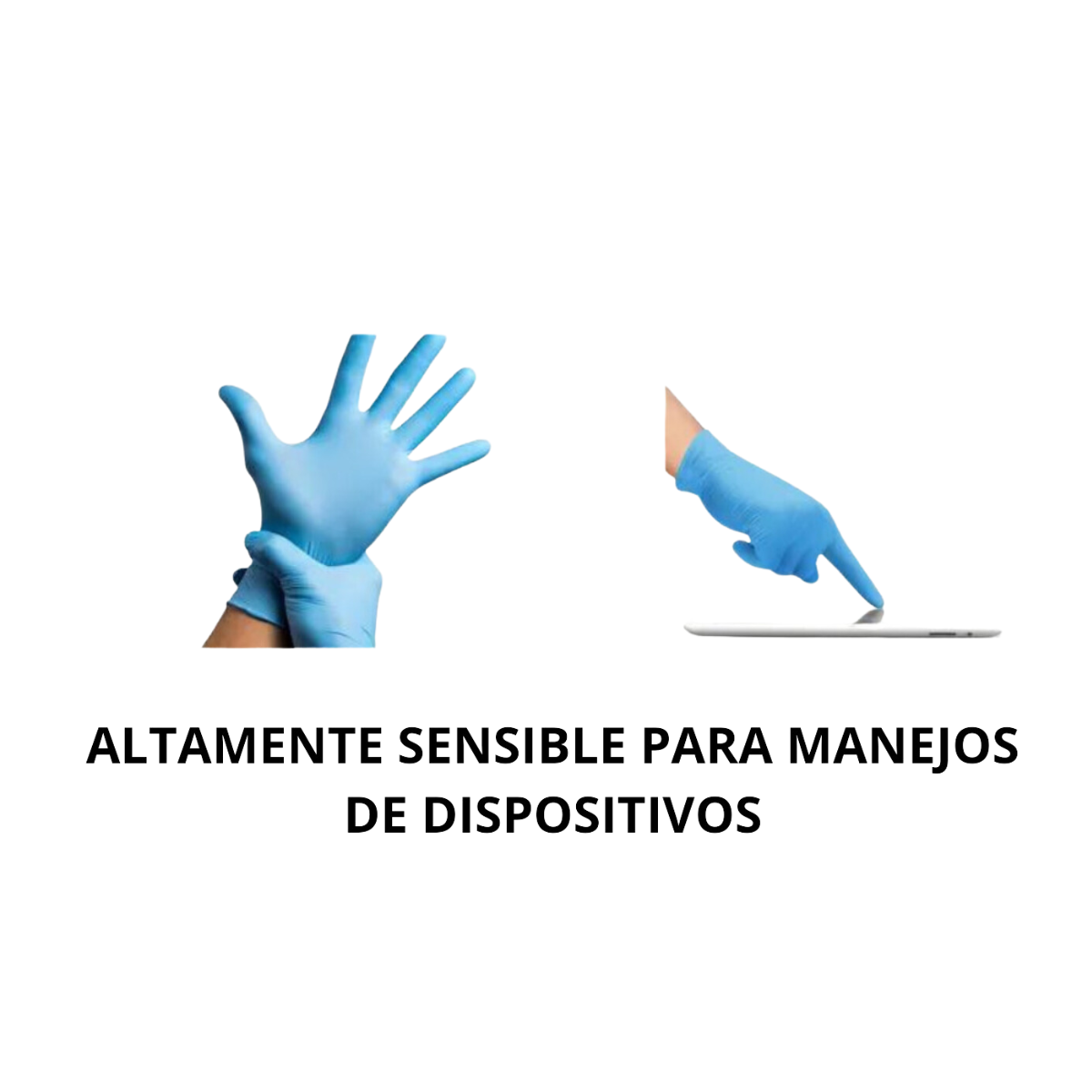 Guante De Nitrilo, Libre De Látex, 1000 Piezas. Color Azul, Talla Mediana.
