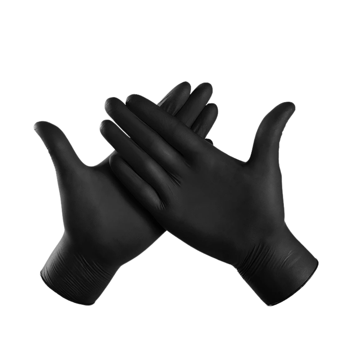 Guante De Nitrilo, Libre De Látex, 1000 Piezas. Color Negro, Talla Mediana.